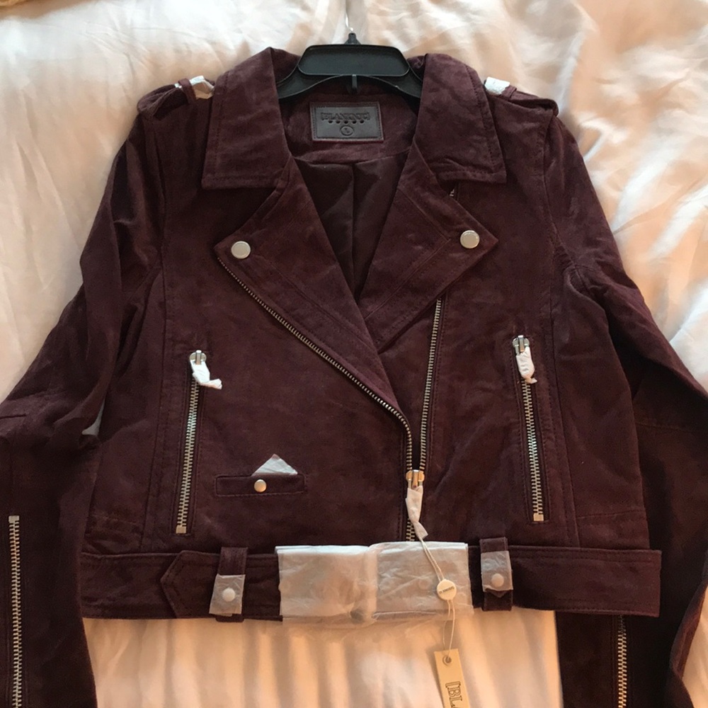 BLANKNYC Maroon Suede Jacket